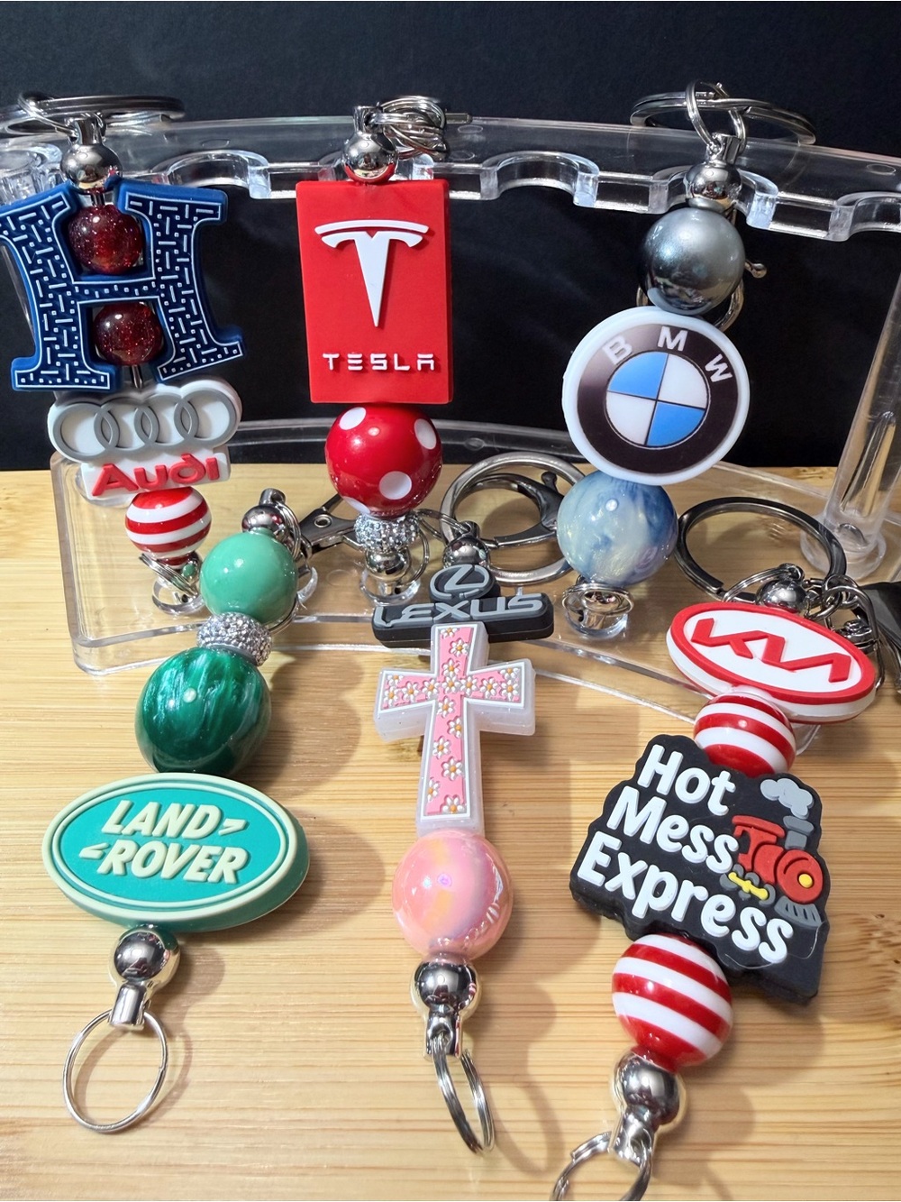 New Beaded Assorted Keychains
